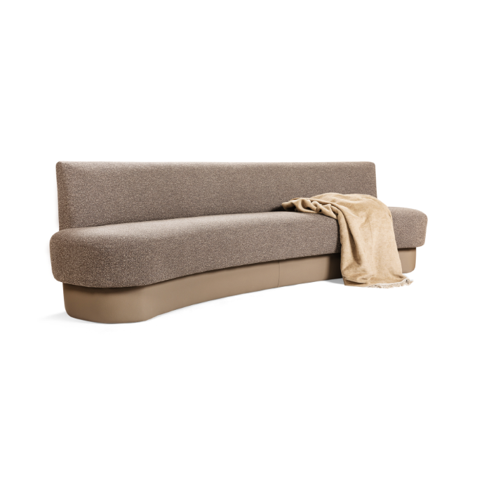 Eetbank Galena curved
