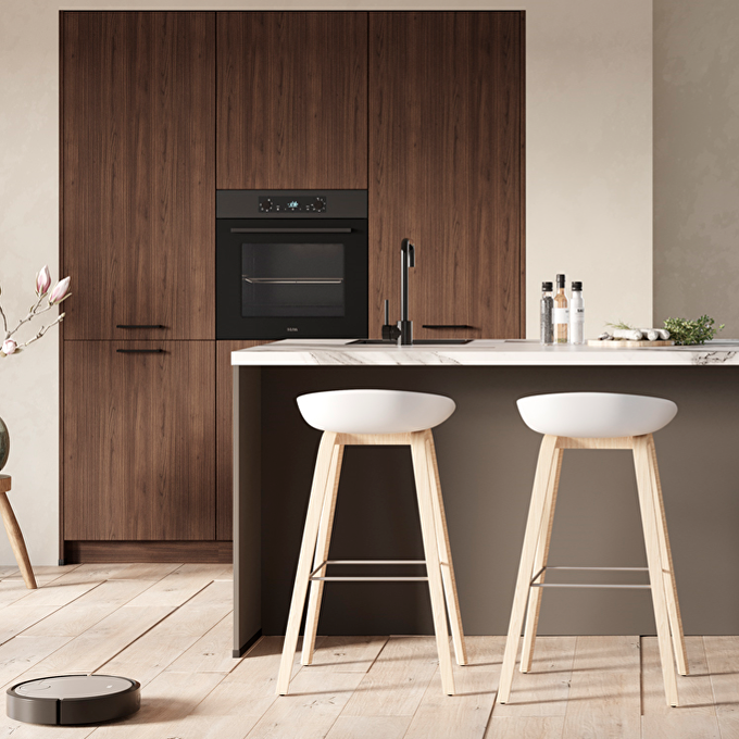 Een zwart-witte keuken voor een moderne look